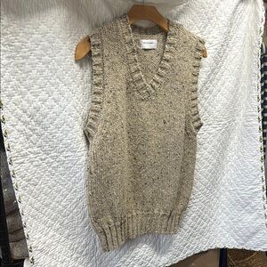 Women's Tan Sweater Vest